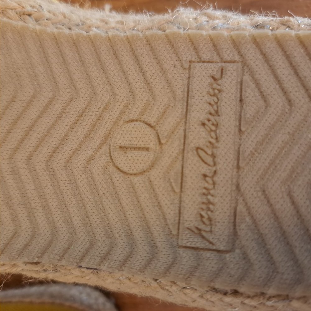 Hanna Andersson Paulina Slip-On Yellow Striped Shoes Size 1 - Picture 8 of 8